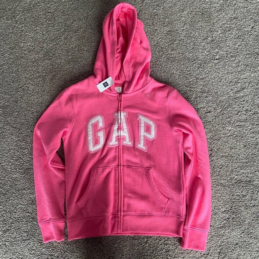 NWT Gap zip up hoodie sz 12
